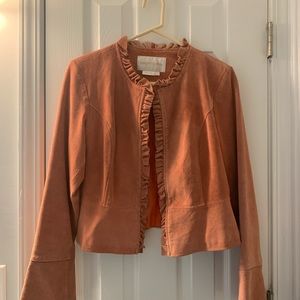 Beautiful leather jacket with bell sleeves